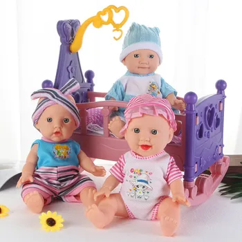 3D baby vinilo lėlės žaisti namuose modeliavimas lėlės vaikams, žaislai, gimtadienio dovana muzikos lėlės daugiafunkcinis namuose lėlės