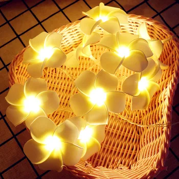 MIFLAME LED Žibintai String Romantiškas Apšvietimas Pasiūlymą Išpažinties Vestuvių Kambario Apdaila Žibintai Frangipani Dekoratyviniai Žibintai