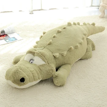 Didelis Dydis Krokodilas Gulėti Skyriuje Pliušas Pagalvės Kilimėlis Pliušinis Krokodilas Minkštas Iškamša Žaislų, Animacinių Filmų Pliušinis Lėlės Vaikams Mergina Dovana
