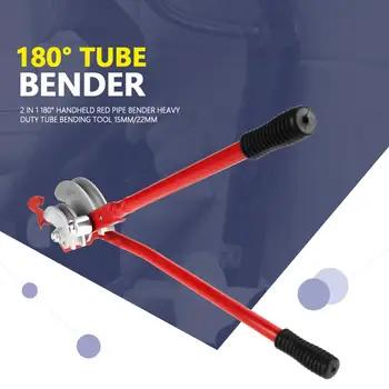 2 in 1 180 Laipsnių Vamzdžio Bender Nešiojamą Vamzdžio Bender Sunkiųjų Vamzdžių Lenkimo Įrankis, 15mm/22mm
