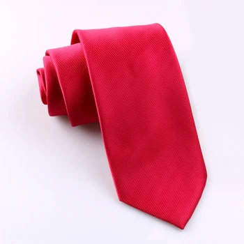 2020 Naujas 8cm Pločio Dirželiams Vyrų Dirbtiniais Šilko Mados Oficialų Dryžuotas Vestuvių Ceremonija Paskyrimo Kaklo Ryšius Raudona Necktie su Dovanų Dėžutė