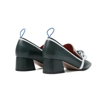 2020 Naujas Mados Laukinių Tendencija Vieno Batai natūralios Odos Aikštėje Kojų Atsitiktinis moterų avalynė Slydimo-Patogios kasdien batai