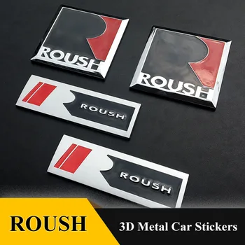 3D Metalo R ROUSH Emblema Automobilių, Sunkvežimių lipdukai Ženklelis Grotelių 