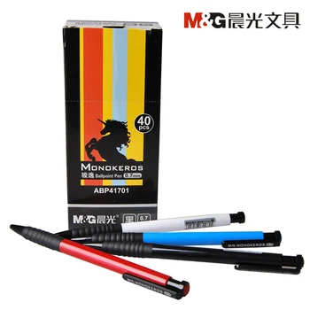 40pcs/box M&G Kūrybos Kelių Spalvų Aukštos kokybės biuro tušinukas 0.7 mm kanceliarija Mokykliniai Reikmenys ABP41701