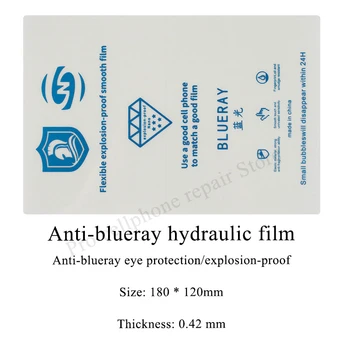 50/100vnt anti-blue ray hidrogelio kino screen protector visoms pjovimo mašina ir SS-890C iPhone 