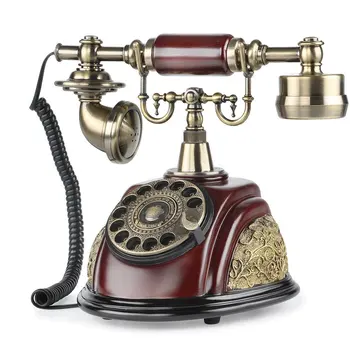 Antikvariniai Telefono Klasikinis Senosios Mados Europos Retro Pasukimo dial Telephone Derliaus Laidinio Corded Telefono Fiksuotojo ryšio Telefono
