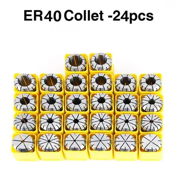 Aukšto Tikslumo ER40 įvorės 3mm - 26mm Pavasario Collet 0.005 tikslumas ER40 Collet Tvirtinimo Laikiklį, CNC Staklės, Frezavimo Graviravimo