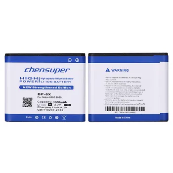 Chensuper 3300mAh BP-6X Li-ion Telefono Baterija 