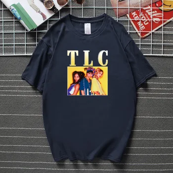 Dropship Hip-Hop Vyrų marškinėliai Derliaus TLC T-Shirt Moterims Marškinėlius Naujas Vasaros Streetwear Camisetas Aukščiausios Kokybės Medvilnės Vyrų drabužiai.