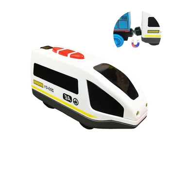 Elektrinis lokomotyvas Žaislai Vaikams Medienos Elektrinių Traukinių Geležinkelio Žaislai Traukinio Automobilių Žaislas