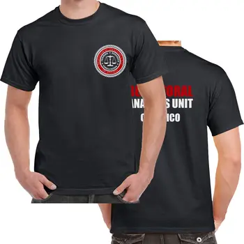 Elgsenos Analizės skyrius Quantico FTB Komandos Logotipą Baudžiamosios TV marškinėliai vyras dviejų pusių atsitiktinis medvilnė tee JAV dydis