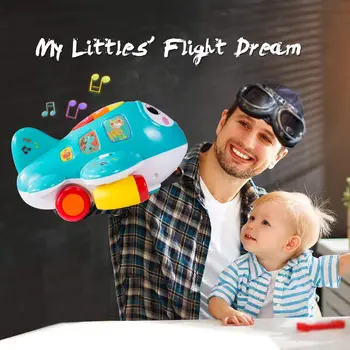 HISTOYE Kūdikių Plokštumos Žaislus 1 metai Elektroninės Muzikos Lėktuvo Žaislas, skirtas Vaikams Ankstyvasis ugdymas Švietimo Žaislai Vaikams