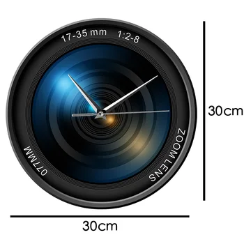 Kameros Lęšis Spausdinti Akrilo Sieninis Laikrodis Fotografijos Zoom fotografija ISO Poveikio Asmeninį Modernios Sienos Žiūrėti Operatoriumi Dovana