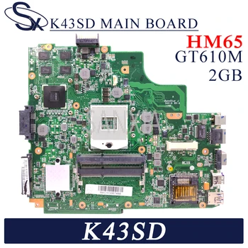 KEFU K43SD Nešiojamojo kompiuterio motininė plokštė, skirta ASUS K43SD K43S originalus mainboard HM65 GT610M-2GB