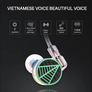 (Kinija) TFZ TEQUILA1 Aukštos kokybės HIFI ausines,pusiau uždara metalo in-ear ausinės su juda ritė unitWith ausinių laido