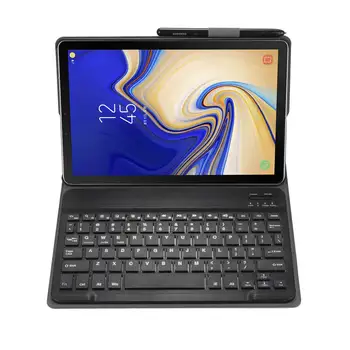 Klaviatūra Samsung Galaxy Tab 10.5 2018 SM-T590 SM-T595 T590 Tablet Odos dangą, rusų anglų Bluetooth Klaviatūra