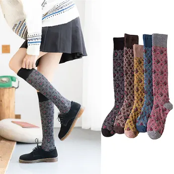 Korėjos versija vamzdis kojinės blauzdos kojines ilgas vamzdis kojinės moterų korėjos versija ins tendencija Harajuku stilius