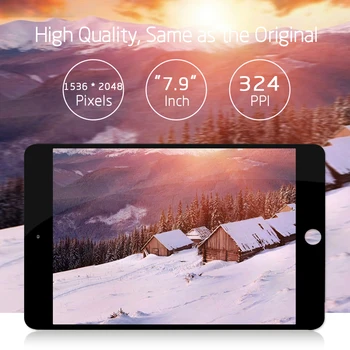 LCD iPad 4 Ekrano (LCD ir Touch Screen skaitmeninis keitiklis Skirtas 