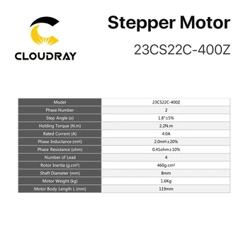 Nema 23 Stepper Motorinių 57mm 220Ncm 4A 2 Etapas Žingsninių Variklių, Stabdžių 4-švino 3D spausdintuvas CNC Lazerinis Šlifuoti Putų Plazma Cut