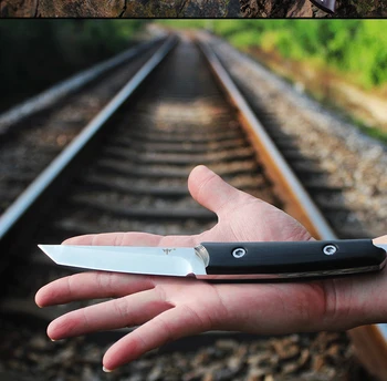 Nemokamas pristatymas Naujos medžioklės peilis grynas rankinio kalimo lauko išgyvenimo mažas tiesus peilis aukšto kietumo aštrūs peiliai