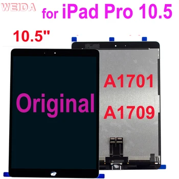 Originalus LCD iPad Pro 10.5 A1701 A1709 LCD Ekranas Jutiklinis Ekranas skaitmeninis keitiklis Asamblėjos, skirtos 