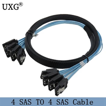 Serverio SAS Kabelis Aukštos kokybės SATA 3 6Gbps X 4 Didelės spartos Nuoseklusis prievadas Duomenų linija, kabelinė 50cm 100cm