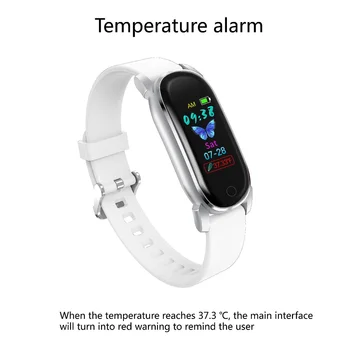 Smart Žiūrėti YD8 Temperatūrai Matuoti Kraujo Spaudimą Fitneso Stebėti Išmaniųjų Laikrodžių Apyrankės 2020 m.