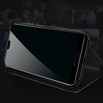 Sony Xperia 1 II Atveju Prabanga Apversti Stovėti Aišku, vaizdo Veidrodis, Telefono dėklas Sony Xperia 1 II 1II Padengti 2020 6.5 Apsaugos Atveju