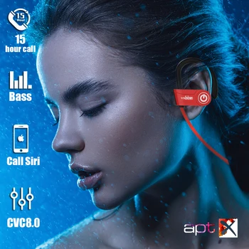 Sporto Belaidės Ausinės IPX5 atsparumas Vandeniui Bluetooth 