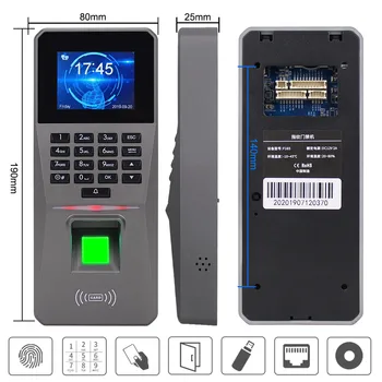 TCP/IP USB Pirštų Prieigos Kontrolės Sistemos Programinė įranga, RFID Klaviatūra Biometrinių duomenų Slaptažodį Prieigos Valdiklis Laiko Mašina Lankomumas