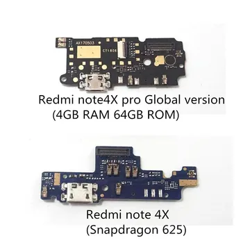 Už Xiaomi Redmi Note4X PASTABA 4X PRO USB Įkrovimo lizdas Doko Jungtis Valdybos Flex Kabelis Su Mic Mikrofonas Vibratorius Valdybos Modulis