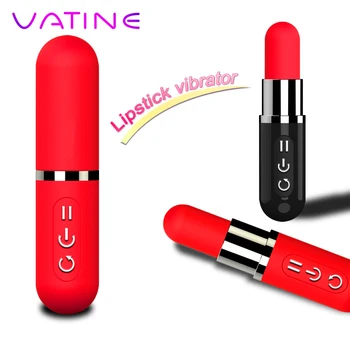 VATINE Kulka Vibracija, atspari Vandeniui Klitorio Stimuliatorius Mini Lūpų Vibratorius G Spot 12 Dažniai Sekso Žaislas Moterims