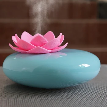 200ml Ultragarso Keramikos Drėkintuvai, Oro Difuzorius Lotus Valymo Purkštukai eterinis aliejus difuzoriaus difusor de aromatas rūkas fogger