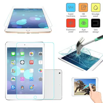 2vnt Grūdintas Stiklas Naujas iPad 2017 2018 9.7 colių Ekrano Apsaugos Grūdinto Stiklo Plėvele Padengti Stiklai 