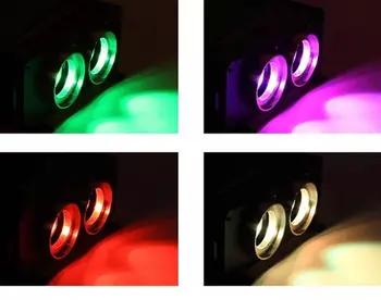 32W LED Optinio Pluošto Šviesos Variklio Vairuotojo generatorius Dvivietis Vadovas 2 išėjimo, sankabos 24KEY Nuotolinio Valdymo RGB Lubų star 