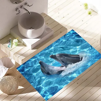 3D Sienų Lipduko Delfinų lipnios Nuimamas Vandeniui 