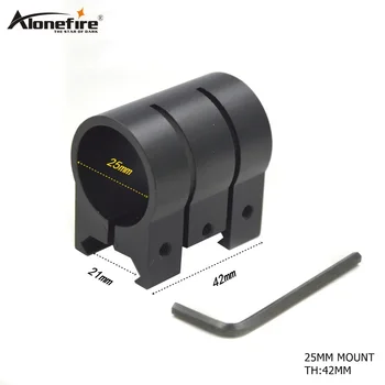 AloneFire M440 25mm žiedas medžioklės taktinis lazerio taikymo sritis akyse 21mm weaver picatinny 20mm pratęsti geležinkelių šautuvas mount