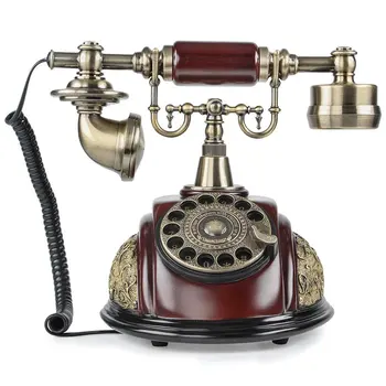 Antikvariniai Telefono Klasikinis Senosios Mados Europos Retro Pasukimo dial Telephone Derliaus Laidinio Corded Telefono Fiksuotojo ryšio Telefono