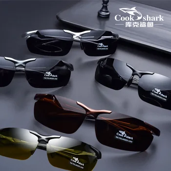Cookshark 2020 nauji akiniai nuo saulės vyrams poliarizuoti akiniai nuo saulės vairuotojo hipster akiniai