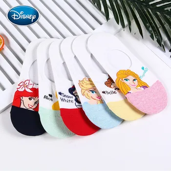 Disney princesė animacinių filmų valtis kojinės pavasarį ir vasarą ponios valtis kojinės saldus neslidus seklių burną kojinės moterims