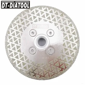 DT-DIATOOL 1pc Vienos Pusės Padengtas Electroplated Deimantiniai Pjovimo Šlifavimo Disko M14 arba 5/8-11 Siūlai Granito, Marmuro, Plytelių pjauti
