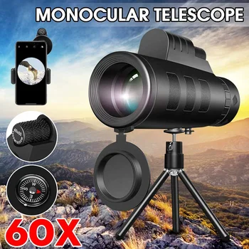 Galingas Monokuliariniai Ilgo Nuotolio Teleskopas Smartfon 50X60 Karinės Žiūronas Zoom Aukštos Kokybės HD Medžioklės Optika Objektyvas taikymo Sritis