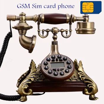 GSM SIM Kortelė belaidžius Telefono 900 MHz 1800MHz Europoje stilius derliaus raudona balta Belaidžio Ryšio home office namas pagamintas iš dervos