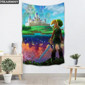 HEARMNY The Legend Of Zelda Gobelenas Sienos Kabo Dekoro Gobelenas Šou elementas, Skirtas Namų Puošybai Kempingas Palapinė Kelionės Miega Padas