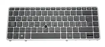 Klaviatūra HP EliteBook 840 G1 840 G2 850 G1 850 G2 855 G2 ZBook 14 PRANCŪZŲ/HEBRAJŲ/VOKIETIJOS/AUSTRIJOS, ČEKIJOS ir KANADOS/GRAIKŲ/ARABŲ