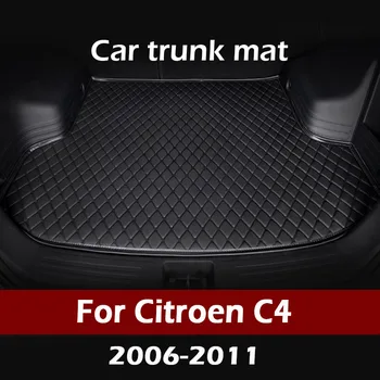 MIDOON Automobilio bagažo skyriaus kilimėlis Citroen C4 Keturių durų 2006 m. 2007 m. 2008 m. 2009 m. 2010 m. 2011 linijinių krovinių kilimų interjero aksesuarų dangtis