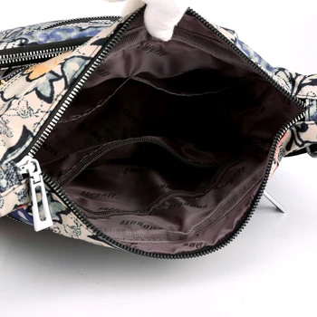 Nailono Petį Krepšys Moterims Vandeniui Multi-kišenės, Užtrauktukas Krepšys Gėlių Kelionės Piniginės Ir Rankinės Bolsa Feminina Maišeliu