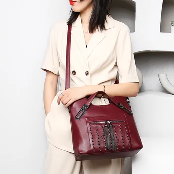 Naujas prabangus rankinės moterims, krepšiai dizaineris aukštos kokybės odos crossbody krepšiai moterų 2020 m. atsitiktinis multi-pocket pečių krepšiai
