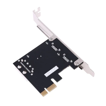 PCI-E PCI Express Dual Prievadai USB 3.0 HUB Plėtimosi Kortelės Adapteris Didelės Spartos su Žemo Profilio Laikiklis