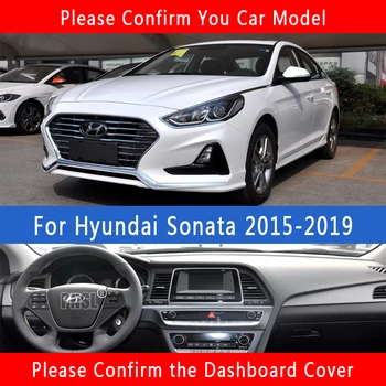 PNSL Automobilio prietaisų Skydelio Dangtelį Brūkšnys Kilimėlis Brūkšnys Trinkelėmis Kilimą Hyundai Sonata 2016 2017 2018 2019 anti - slip anti - uv